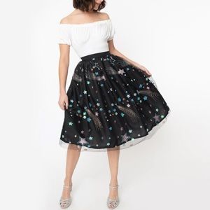 Unique Vintage Shooting Star Dress. New! Size L
